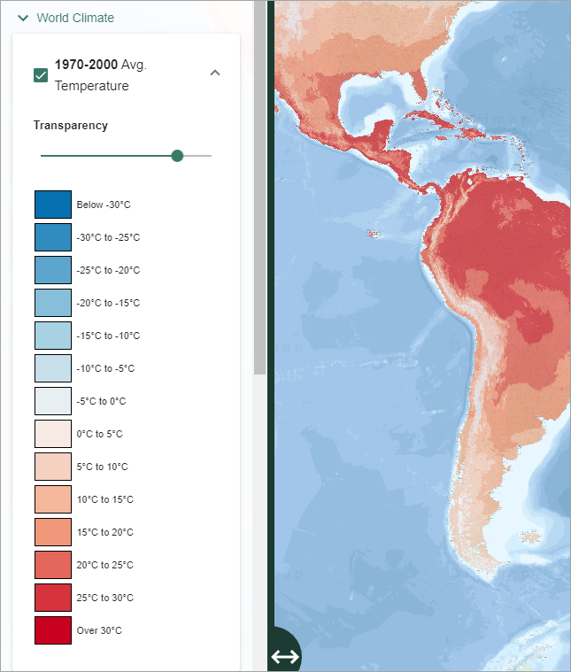 Temperature overlay example